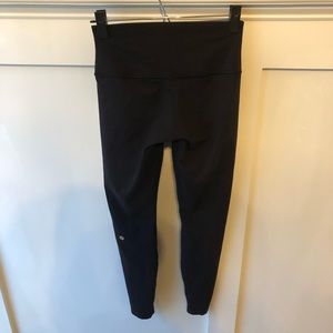 lululemon athletica Pants - Wunder Under High Rise Foldover Leggings 6 Black lululemon athletica Pants - Wunder Under High Rise Foldover Leggings 6 Black